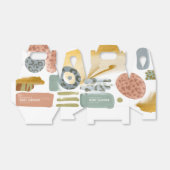 抽象芸術水彩動物の赤絵を描ちゃんシャワー フェイバーボックス (折り畳みなし)