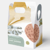 抽象芸術水彩動物の赤絵を描ちゃんシャワー フェイバーボックス (オープン)