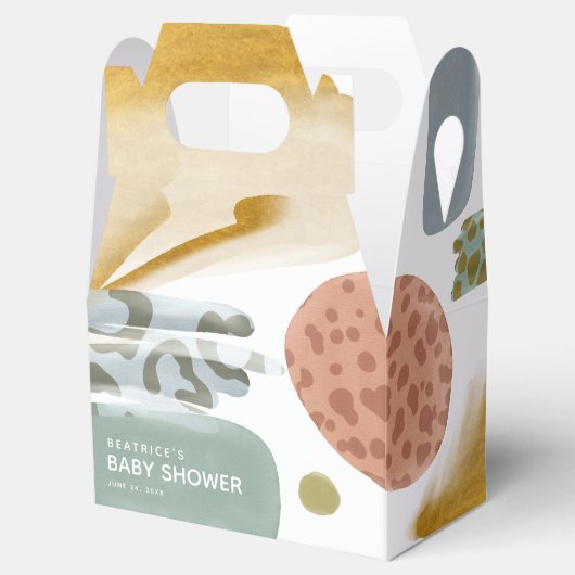 抽象芸術水彩動物の赤絵を描ちゃんシャワー フェイバーボックス (オープン)