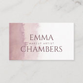 抽象芸術水彩化粧グラデーションアーティストダスティーバラ 名刺 (正面)