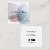 抽象芸術水彩名刺 スクエア名刺 (正面/裏面)