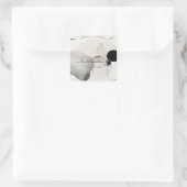 抽象芸術水彩図形インテリア設計者 スクエアシール (バッグ)