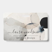 抽象芸術水彩図形インテリア設計者 バッジ (裏面)