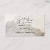 抽象芸術水彩図形インテリア設計者 名刺 (裏面)