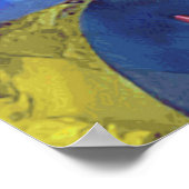 抽象芸術水彩多色インテリアデザイン ポスター (角)