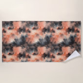 抽象芸術水彩天体交響曲 ビーチタオル (正面)