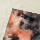 抽象芸術水彩天体交響曲 ビーチタオル (インサイチュ)