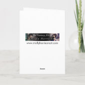 抽象芸術水彩女性ポートレートファンタジーアート カード (裏面)