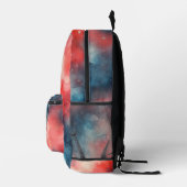 抽象芸術水彩宇宙シーン プリントバックパック (右)
