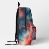 抽象芸術水彩宇宙シーン プリントバックパック (左)
