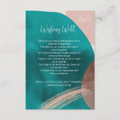 抽象芸術水彩希望井戸囲いカード エンクロージャーカード (正面)