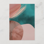 抽象芸術水彩希望井戸囲いカード エンクロージャーカード (裏面)