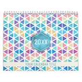 抽象芸術水彩幾何学写真/月 カレンダー (カバー)