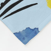 抽象芸術水彩幾何形状パターン フリースブランケット (角)