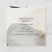 抽象芸術水彩形状セラピスト名刺 スクエア名刺 (裏面)