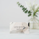 抽象芸術水彩形状セラピスト名刺 名刺 (スタンド正面)