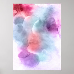抽象芸術水彩手絵を描背景10 ポスター