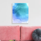 抽象芸術水彩手絵を描背景12 キャンバスプリント (インサイチュ (リビング))