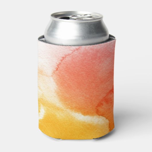 抽象芸術水彩手絵を描背景13 缶クーラー (缶正面)