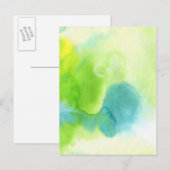 抽象芸術水彩手絵を描背景16 ポストカード (正面/裏面)