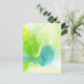 抽象芸術水彩手絵を描背景16 ポストカード (スタンド正面)