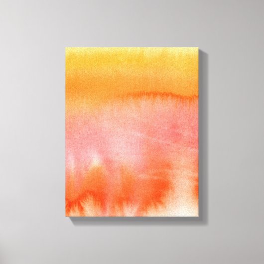 抽象芸術水彩手絵を描背景17 キャンバスプリント (正面)