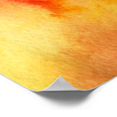 抽象芸術水彩手絵を描背景19 ポスター (角)