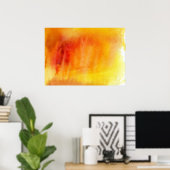 抽象芸術水彩手絵を描背景19 ポスター (ホームオフィス)