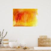 抽象芸術水彩手絵を描背景19 ポスター (キッチン)