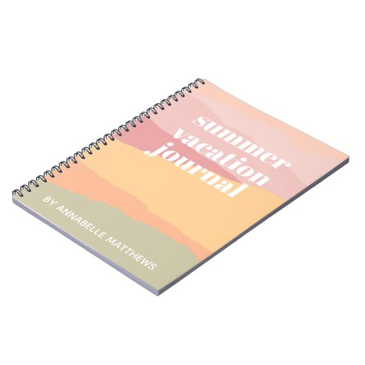 抽象芸術水彩旅行バケーションノートブック ノートブック (左側)