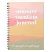 抽象芸術水彩旅行バケーションノートブック ノートブック (正面)