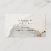 抽象芸術水彩模様ヨガインストラクター 名刺 (裏面)