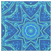 抽象芸術水彩模様 – デニムブルー ファブリック (クローズアップ)