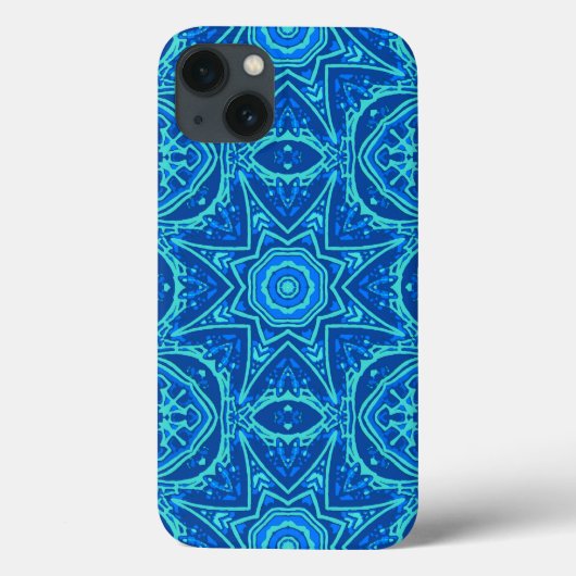 抽象芸術水彩模様 – デニムブルー Case-Mate iPhoneケース (裏面)