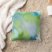 抽象芸術水彩洗絵を描水投薬 クッション (ブランケット)