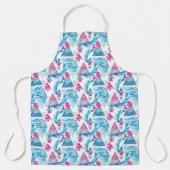 抽象芸術水彩熱帯リーフ エプロン (正面)