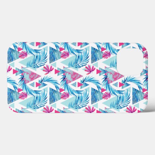 抽象芸術水彩熱帯葉パターン Case-Mate iPhoneケース (裏面 (横))