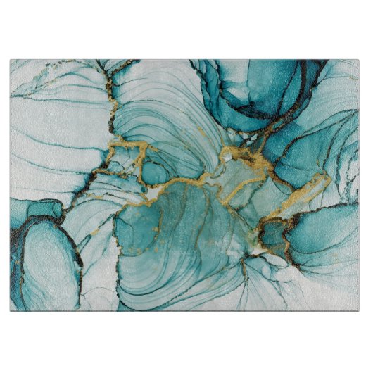 抽象芸術水彩画板 カッティングボード (正面)