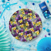 抽象芸術水彩画 ペーパープレート (パーティー)