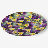 抽象芸術水彩画 ペーパープレート (アングル)