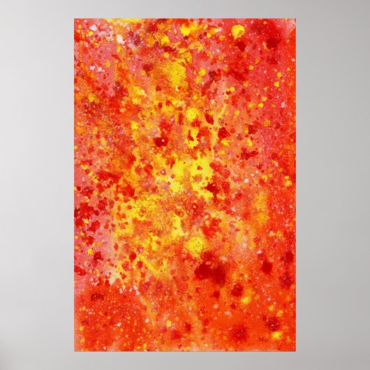 抽象芸術水彩画 ポスター (正面)