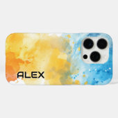 抽象芸術水彩画 Case-Mate iPhoneケース (裏面 (横))