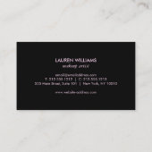 抽象芸術水彩筆画名刺 名刺 (裏面)