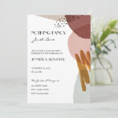抽象芸術水彩結婚式 招待状 (スタンド正面)