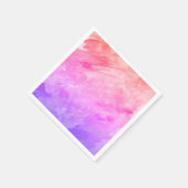 抽象芸術水彩絞り染めネオン スタンダードカクテルナプキン (角)