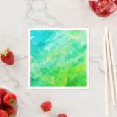 抽象芸術水彩絞り染めネオン スタンダードカクテルナプキン (インサイチュ)