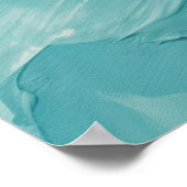 抽象芸術水彩絵画花 ポスター (角)