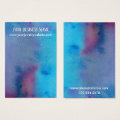 抽象芸術水彩耳飾りホルダー表示カード (正面&裏面)
