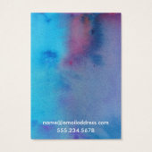 抽象芸術水彩耳飾りホルダー表示カード (裏面)