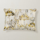 抽象芸術水彩背景：dandelion、juniper アクセントクッション (裏面)